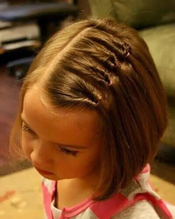 儿童短辫子发型大全 小孩子短点头发扎辫子发型